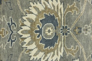 Taupe Floral Osh Chobi 8X10 Peshawar Oriental Rug