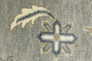 Taupe Floral Osh Chobi 10X14 Peshawar Oriental Rug