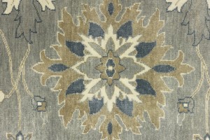 Taupe Floral Osh Chobi 10X14 Peshawar Oriental Rug