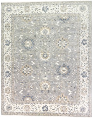 Taupe Floral Osh Chobi 12X15 Peshawar Oriental Rug