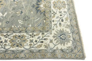 Taupe Floral Osh Chobi 12X15 Peshawar Oriental Rug