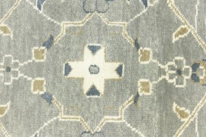 Taupe Floral Osh Chobi 12X15 Peshawar Oriental Rug