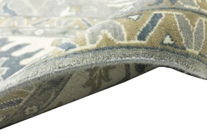 Taupe Floral Osh Chobi 12X15 Peshawar Oriental Rug