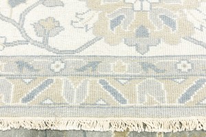 Taupe Floral Osh Chobi 12X15 Peshawar Oriental Rug