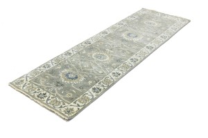 Taupe Floral Osh Chobi 3X8 Peshawar Oriental Runner Rug
