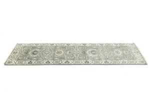Taupe Floral Osh Chobi 3X8 Peshawar Oriental Runner Rug