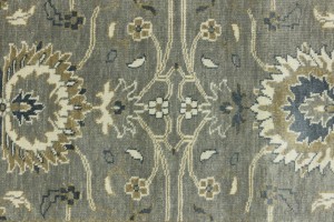 Taupe Floral Osh Chobi 3X8 Peshawar Oriental Runner Rug