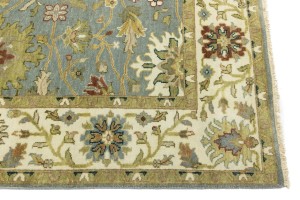 Blue-gray Floral Osh Chobi 6X9 Peshawar Oriental Rug
