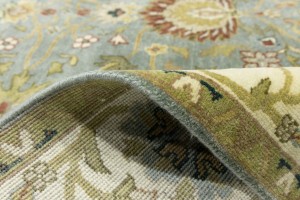 Blue-gray Floral Osh Chobi 6X9 Peshawar Oriental Rug