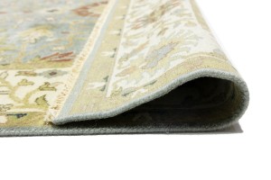 Blue-gray Floral Osh Chobi 6X9 Peshawar Oriental Rug