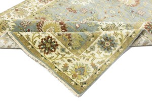Blue-gray Floral Osh Chobi 6X9 Peshawar Oriental Rug