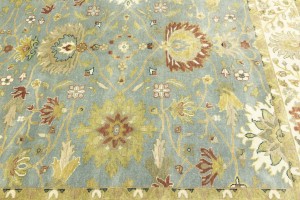 Blue-gray Floral Osh Chobi 8X10 Peshawar Oriental Rug