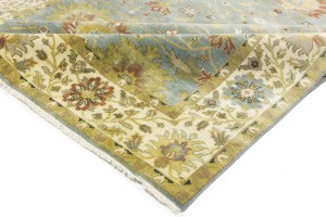 Blue-gray Floral Osh Chobi 8X10 Peshawar Oriental Rug