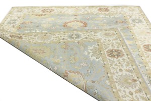 Blue-gray Floral Osh Chobi 8X10 Peshawar Oriental Rug