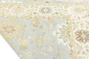 Blue-gray Floral Osh Chobi 8X10 Peshawar Oriental Rug