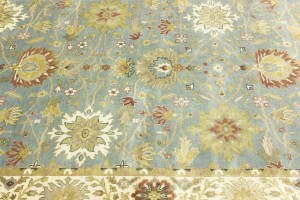 Blue-gray Floral Osh Chobi 8X10 Peshawar Oriental Rug