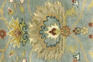 Blue-gray Floral Osh Chobi 8X10 Peshawar Oriental Rug
