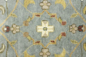 Blue-gray Floral Osh Chobi 10X14 Peshawar Oriental Rug