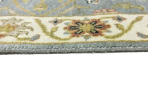 Blue-gray Floral Osh Chobi 3X8 Peshawar Oriental Runner Rug