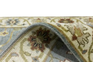 Blue-gray Floral Osh Chobi 2'5X10 Peshawar Oriental Runner Rug