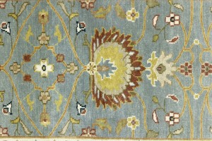 Blue-gray Floral Osh Chobi 2'5X10 Peshawar Oriental Runner Rug