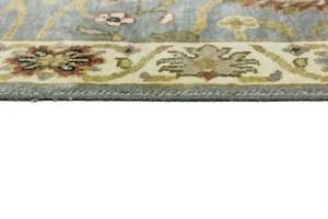 Blue-gray Floral Osh Chobi 2'5X12 Peshawar Oriental Runner Rug