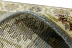 Blue-gray Floral Osh Chobi 2'5X12 Peshawar Oriental Runner Rug