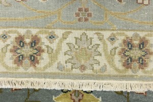 Blue-gray Floral Osh Chobi 2'5X12 Peshawar Oriental Runner Rug