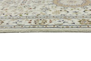 Cream Floral 3X12 Indo-Nain Oriental Runner Rug