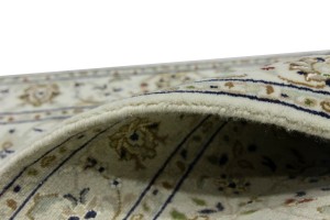 Cream Floral 3X12 Indo-Nain Oriental Runner Rug