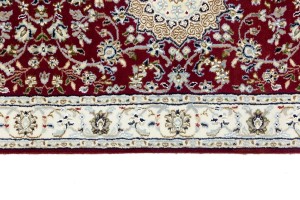 Red Floral 3X12 Indo-Nain Oriental Runner Rug