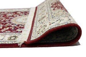 Red Floral 3X12 Indo-Nain Oriental Runner Rug