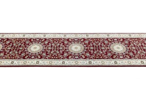 Red Floral 3X12 Indo-Nain Oriental Runner Rug