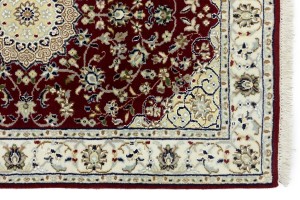 Red Floral 3X10 Indo-Nain Oriental Runner Rug