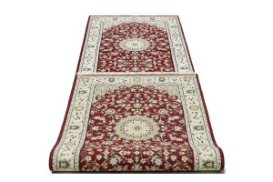 Red Floral 3X10 Indo-Nain Oriental Runner Rug