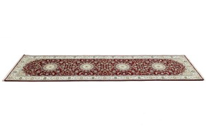 Red Floral 3X10 Indo-Nain Oriental Runner Rug