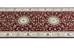 Red Floral 3X10 Indo-Nain Oriental Runner Rug