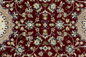 Red Floral 3X10 Indo-Nain Oriental Runner Rug