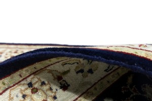 Dark Navy Floral 2'5X8'4 Indo-Nain Oriental Runner Rug