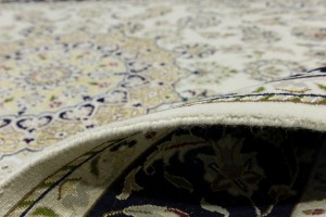 Cream Floral 6X9 Indo-Nain Oriental Rug