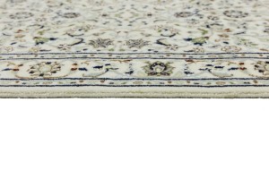 Cream Floral 3X10 Indo-Nain Oriental Runner Rug