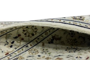 Cream Floral 3X10 Indo-Nain Oriental Runner Rug