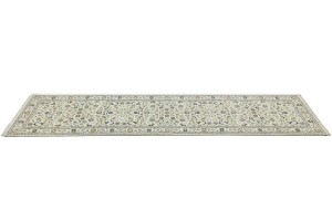 Cream Floral 3X10 Indo-Nain Oriental Runner Rug