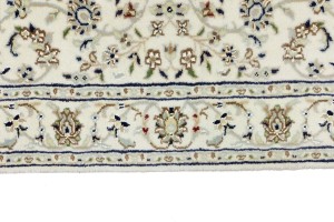 Cream Floral 3X10 Indo-Nain Oriental Runner Rug