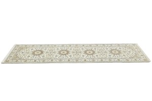 Cream Floral 3X10 Indo-Nain Oriental Runner Rug