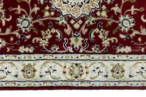 Red Floral 3X5 Indo-Nain Oriental Rug