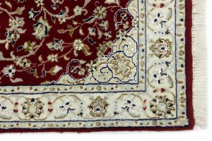 Red Floral 3X5 Indo-Nain Oriental Rug
