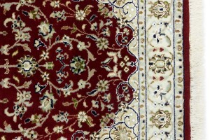 Red Floral 3X5 Indo-Nain Oriental Rug
