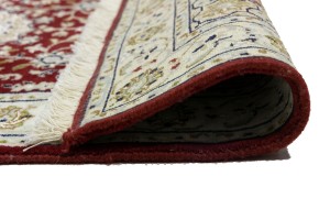 Red Floral 3X5 Indo-Nain Oriental Rug