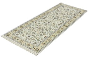 Cream Floral 3X7 Indo-Nain Oriental Rug